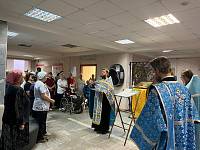 Принесение иконы Божией Матери Троеручица в военно-морской госпиталь Купавны