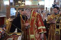 Архиерейское богослужение в Богоявленском соборе Ногинска