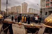 Освящение малых накупольных крестов в Кирилло-Мефодиевском храме Балашихи