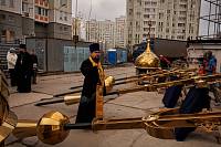 Освящение малых накупольных крестов в Кирилло-Мефодиевском храме Балашихи