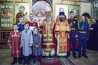 Архиерейское богослужение в Гуслицком монастыре 