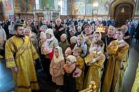 Соборное богослужение в Троицком соборе города Щёлково