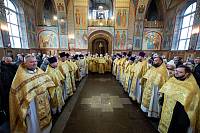Соборное богослужение в Троицком соборе города Щёлково