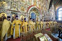 Соборное богослужение в Троицком соборе города Щёлково