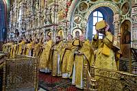 Соборное богослужение в Троицком соборе города Щёлково