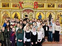 Экскурсия школьников в Казанский храм города Павловский Посад