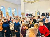 Экскурсия школьников в Казанский храм города Павловский Посад