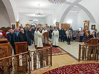 Архиерейское богослужение в Троицком храме Реутова