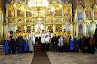 Архиерейское богослужение в Богоявленском соборе Ногинска