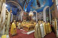 Архиерейское богослужение в Богородицерождественском соборе Орехово-Зуева 