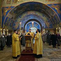 Архиерейское богослужение в Богоявленском соборе Ногинска