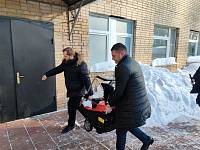 Молебен в военном госпитале Купавны