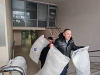 Молебен в военном госпитале Купавны