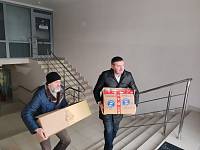 Молебен в военном госпитале Купавны