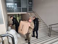 Молебен в военном госпитале Купавны