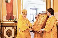 Архиерейское богослужение в Преображенском храме деревни Андреевские выселки