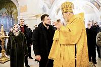 Архиерейское богослужение в Преображенском храме деревни Андреевские выселки