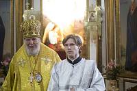 Архиерейское богослужение в Преображенском храме деревни Андреевские выселки