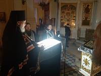 Чтение Великого покаянного канона преподобного Андрея Критского в Преображенском кафедральном соборе Балашихи