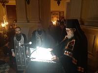 Чтение Великого покаянного канона преподобного Андрея Критского в Преображенском кафедральном соборе Балашихи