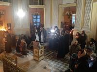 Чтение Великого покаянного канона преподобного Андрея Критского в Преображенском кафедральном соборе Балашихи