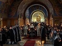 Чтение Великого покаянного канона преподобного Андрея Критского в Богоявленском соборе Ногинска 
