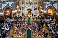 Патриаршее богослужение в Храме Христа Спасителя