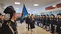 Освящение знамени кадетов в школе посёлка Свердловский