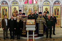 Передача иконы святого благоверного князя Даниила Московского в главный храм Росгвардии