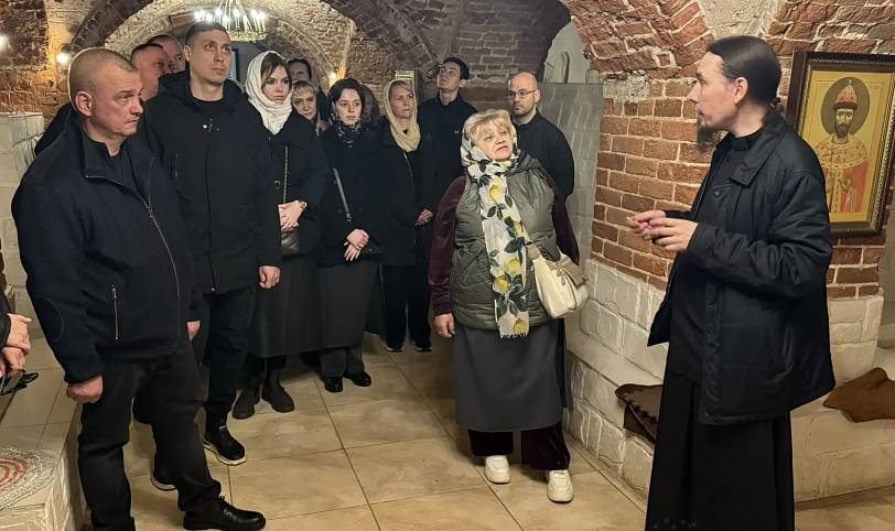 Сотрудники и ветераны ГУФСИН в Николо-Берлюковском монастыре