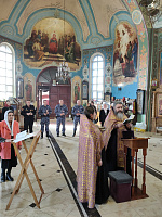 Молебен для сотрудников Росгвардии в Ликино-Дулёве