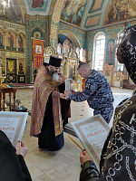 Молебен для сотрудников Росгвардии в Ликино-Дулёве