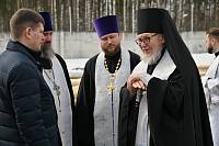 Закладка храма на территории КП-3 г. Электростали