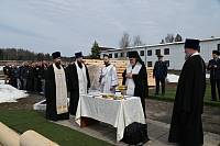 Закладка храма на территории КП-3 г. Электростали