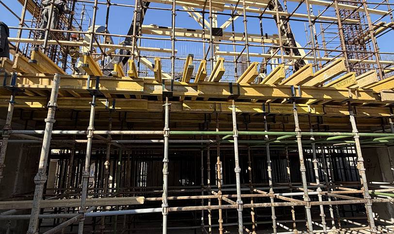 Посещение строящегося Игоревского храма Балашихи