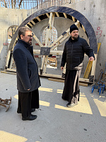 Посещение строящегося Игоревского храма Балашихи