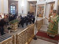 Неделя Ваий в Преображенском кафедральном соборе Балашихи 