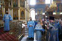 Архиерейское богослужение в Богоявленском соборе Ногинска 