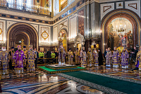 Патриаршее богослужение в Храме Христа Спасителя