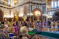 Патриаршее богослужение в Храме Христа Спасителя