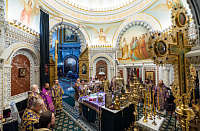 Патриаршее богослужение в Храме Христа Спасителя