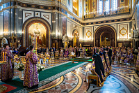 Патриаршее богослужение в Храме Христа Спасителя