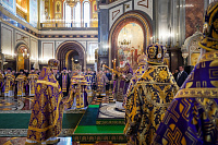 Патриаршее богослужение в Храме Христа Спасителя