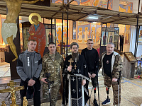 Посещение участниками СВО Державного храма города Фрязино