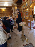 Школьники в Неопалимовском храме Балашихи