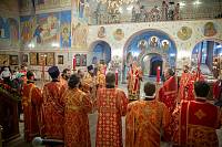 Архиерейское богослужение в Ксениевском храме деревни Медвежьи Озёра