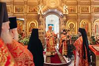 Архиерейское богослужение в Никитском Бывалинском женском монастыре