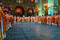 Патриаршее богослужение в главном храме Вооруженных сил России