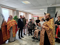 Принесение иконы «Воскресение Христово – Сошествие во ад» в филиал №3 Главного военно-морского госпиталя имени Бурденко в Купавне