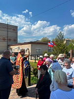 Освящение часовни великомученика Георгия Победоносца в посёлке Авсюнино